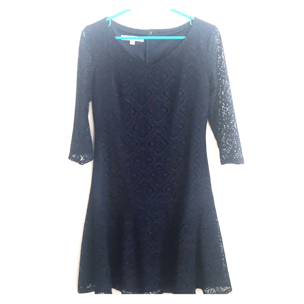 Lace overlay dress